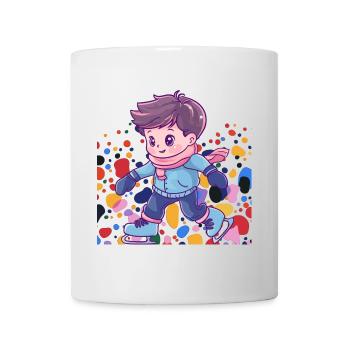 Eislaufen Schlittschuhe - Tasse - Weiß - Vorne