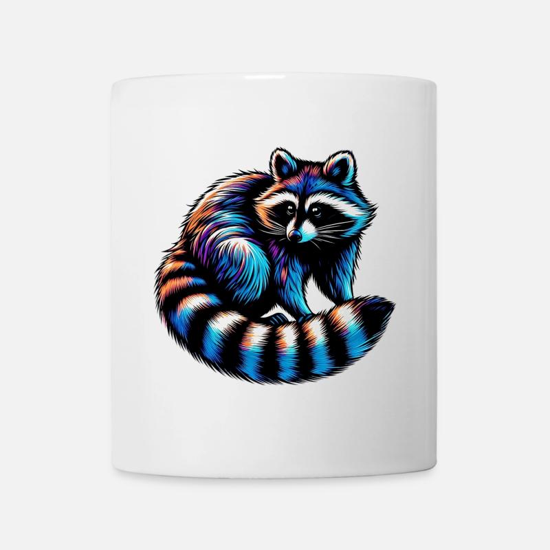Waschbär - Tasse - Weiß