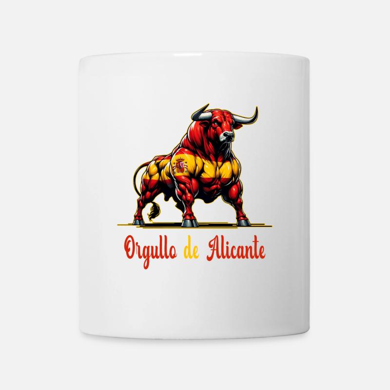 Der Stolz Alicante Flagge Design - Tasse - Weiß