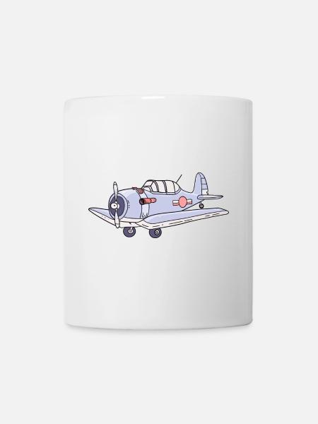 Airplane Flying - Mug - white