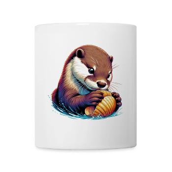 Otter - Tasse - Weiß - Vorne