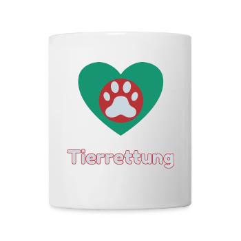 Tierrettung - Tasse - Weiß - Vorne