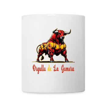 Der Stolz La Gomera Flagge Design - Tasse - Weiß - Vorne