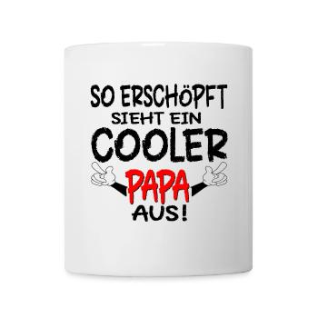 PAPA SPRÜCHE ERSCHÖPFUNG - Tasse - Weiß - Vorne