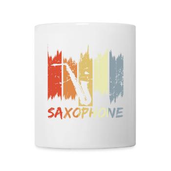Vintage Saxophonist - Tasse - Weiß - Vorne