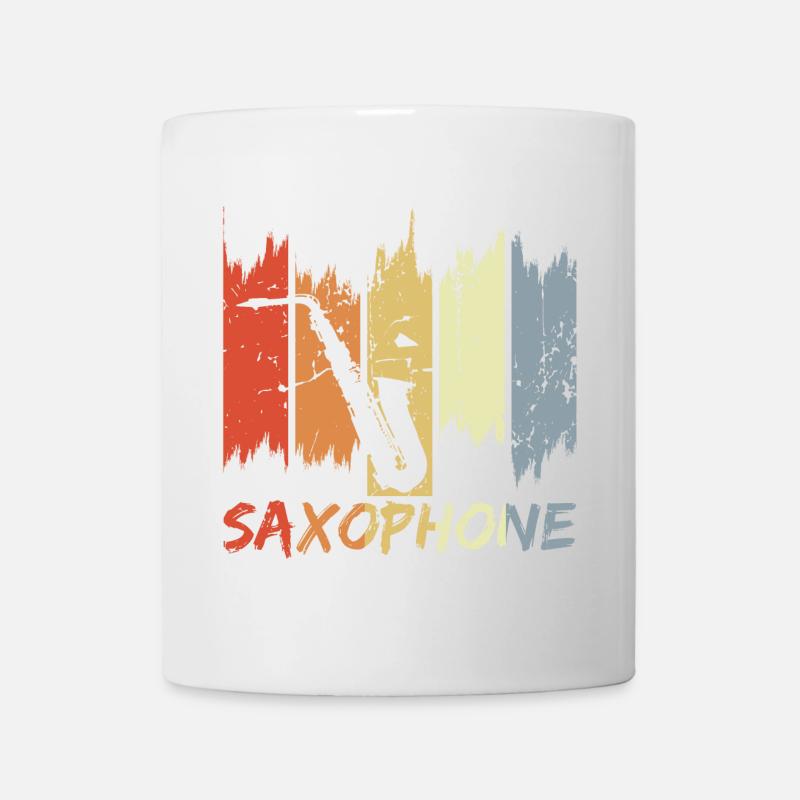 Vintage Saxophonist - Tasse - Weiß