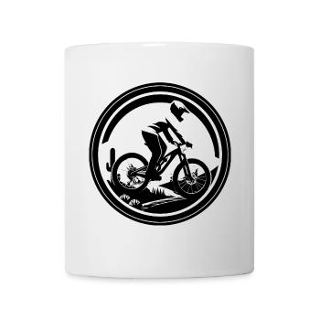 Mountain biking - Mug - white - Front