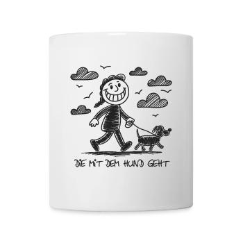 Drôle de dicton de chien pour les amoureux des chiens - Mug blanc - blanc - Devant