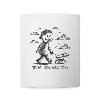 Drôle de dicton de chien pour les amoureux des chiens - Mug blanc - blanc - Devant