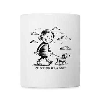 Drôle de dicton de chien pour les amoureux des chiens - Mug blanc - blanc - Devant