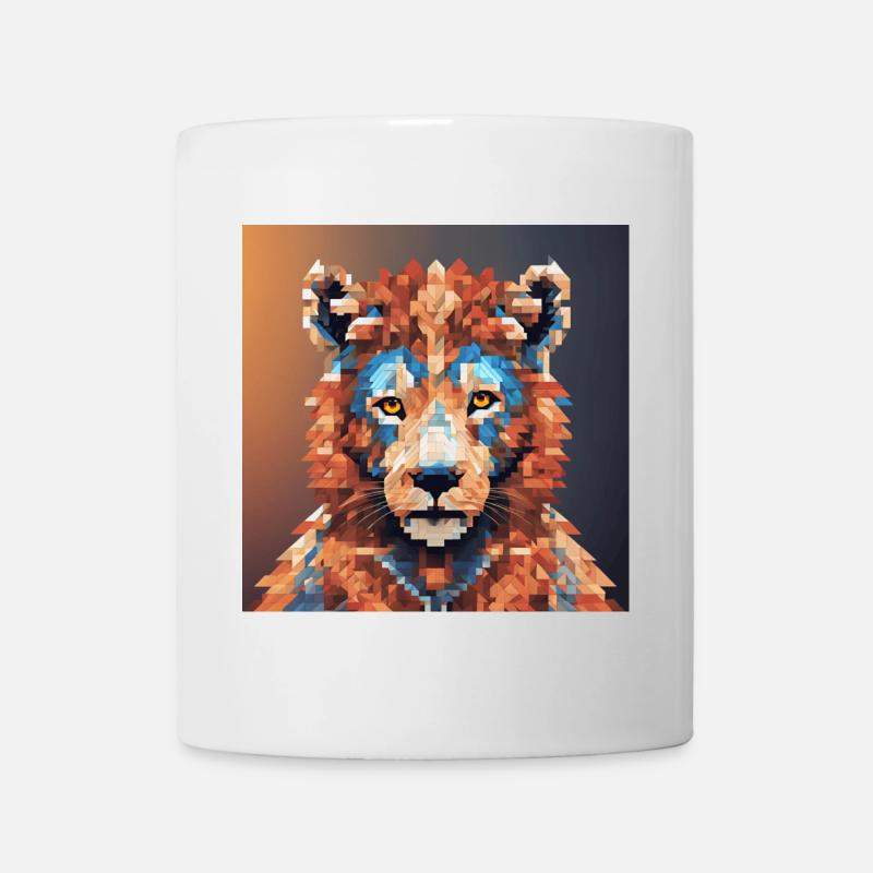 Pixel Bär - Tasse - Weiß
