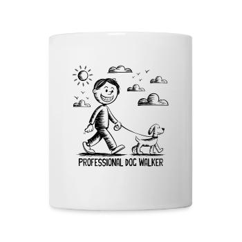 Promeneur de chiens professionnel - Mug blanc - blanc - Devant