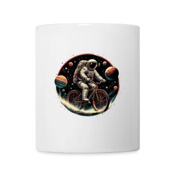 Vélo astronaute Orbid cyclisme cadeau - Mug blanc - blanc - Devant