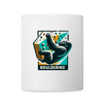 Bouldern Gorilla Geschenk - Tasse - Weiß - Vorne