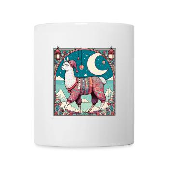 Cadeau de pyjama lama - Mug blanc - blanc - Devant
