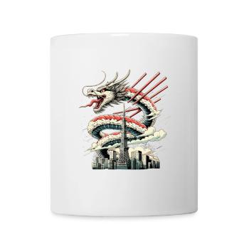 Sushi Drache Tokio Geschenk - Tasse - Weiß - Vorne