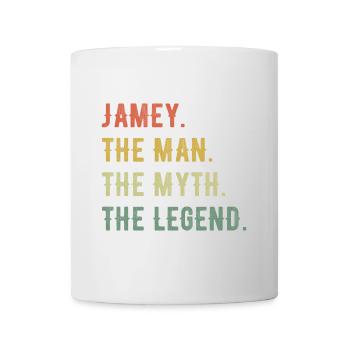 James Jamey Vorname Kurzform Man Myth Legend - Tasse - Weiß - Vorne