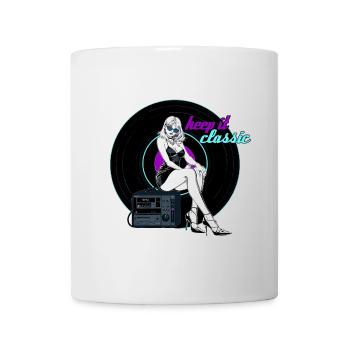 Disque vinyle musique femme cadeau - Mug blanc - blanc - Devant