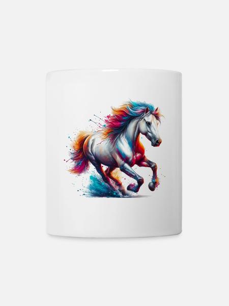 Pferd - Tasse - Weiß