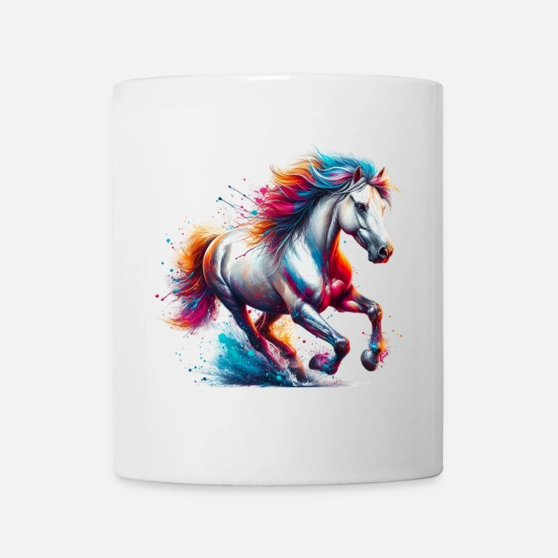 Pferd - Tasse - Weiß
