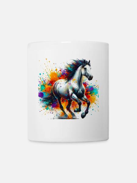 Pferd - Tasse - Weiß