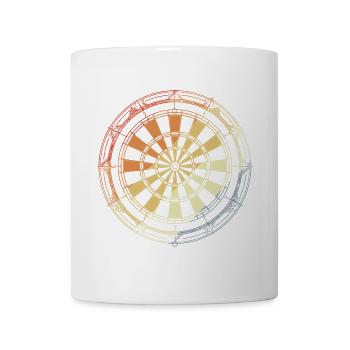 Vintage Dartboard - Mug - white - Front