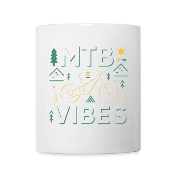 Mountain Bike Vibes Illustration - Mug - white - Front