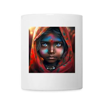 Hinduistisches Kinderporträt - Tasse - Weiß - Vorne