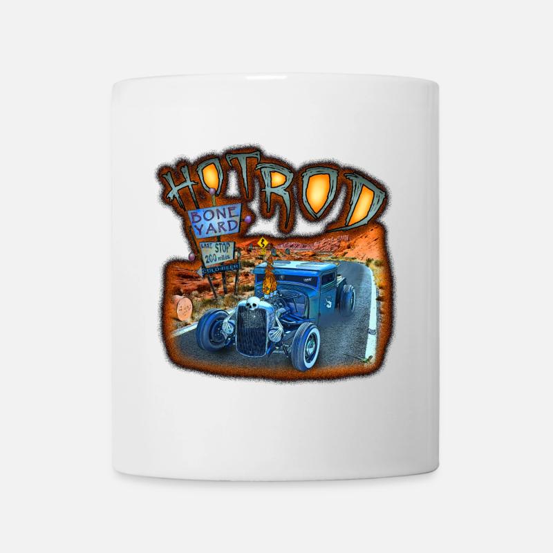 Hot Rod Rockabilly - Tasse - Weiß