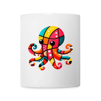 Krake - Tasse - Weiß - Vorne
