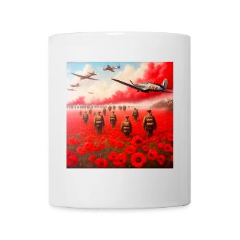Remembrance day painting. Lest we forget - Mug - white - Front