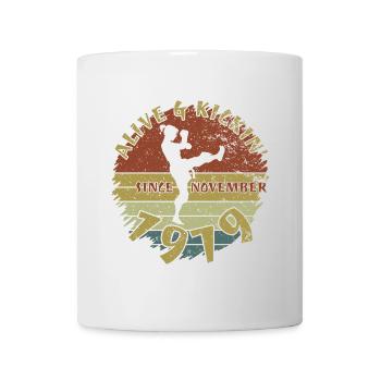 45. Geburtstag Vivant depuis 11/1979 - Mug blanc - blanc - Devant