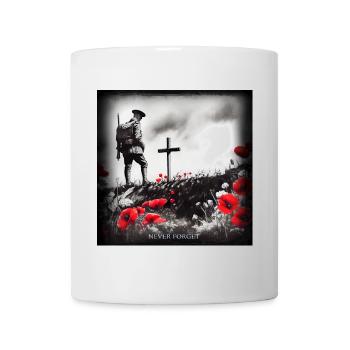 World war 2 remembrance day painting. Never Forget - Mug - white - Front