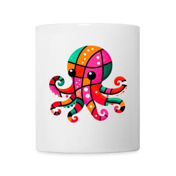 Pieuvre - Mug blanc - blanc - Devant