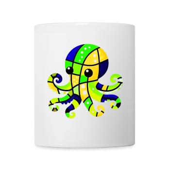 Krake - Tasse - Weiß - Vorne