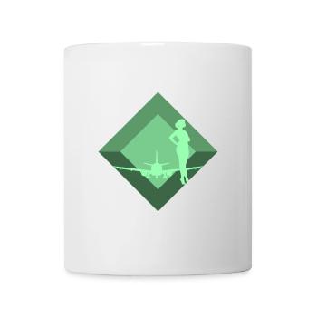Flugbegleiter Airline - Tasse - Weiß - Vorne
