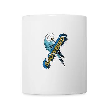 SNOWBIRD (snowboard, ski, surf) - Mug blanc - blanc - Devant