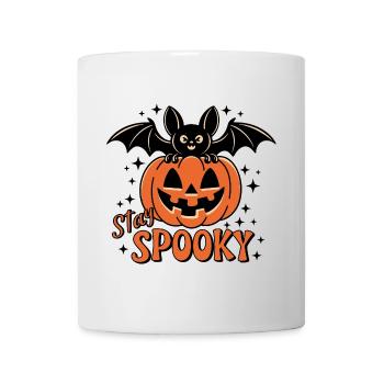 Stay Spooky Halloween Pumpkin Bat - Mug - white - Front