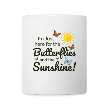 Papillon Soleil Insecte Collectionneur Entomologie - Mug blanc - blanc - Devant