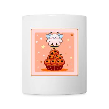 PUMPKIN CUPCAKE HALLOWEEN HONEY BEE - Mug - white - Front