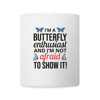Schmetterlinge, Schmetterlinge, Insektensammler, Entomologie - Tasse - Weiß - Vorne
