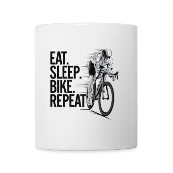 Bicycle Passion Motivation, Eat Sleep Bike - Mug - white - Front