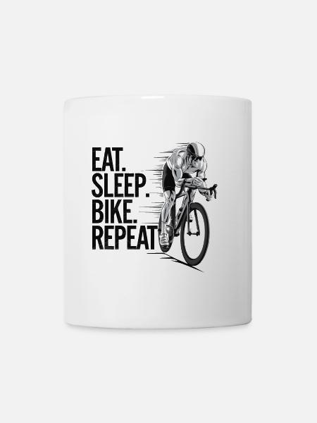 Passion Vélo Motivation, Manger Dormir Vélo - Mug blanc - blanc