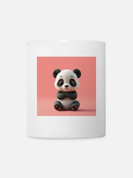 Panda effet cartoon - Mug blanc - blanc