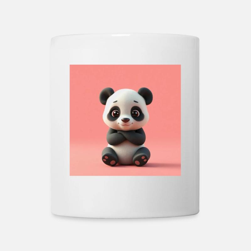 Panda effet cartoon - Mug blanc - blanc