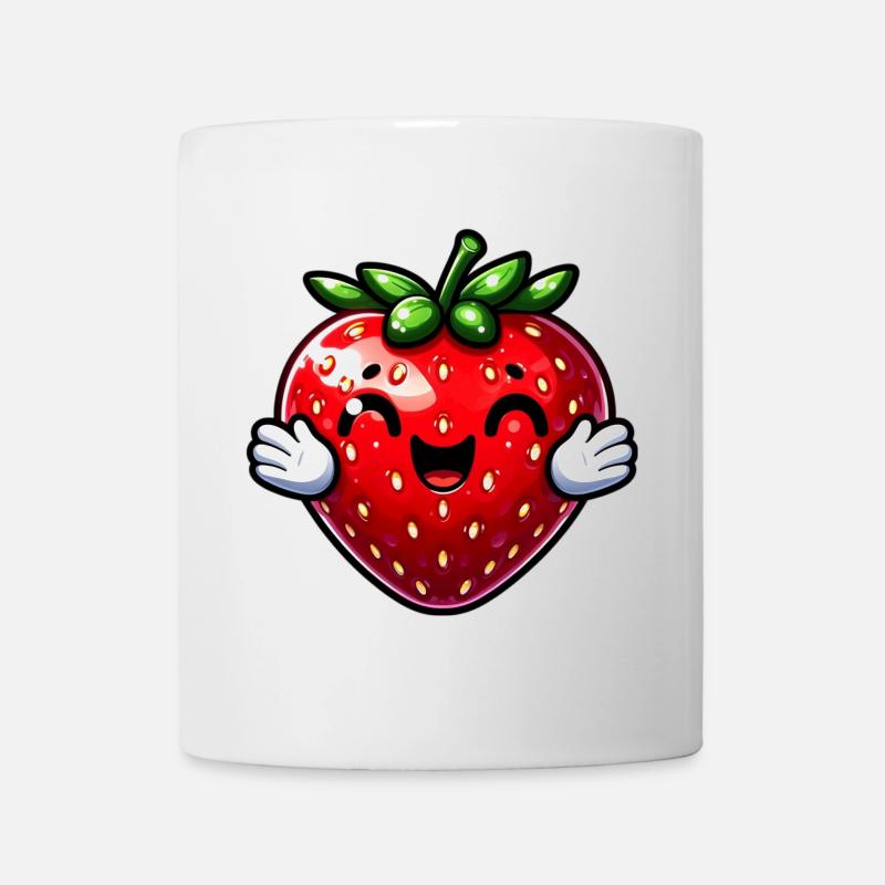 Fraise Fraises - Mug blanc - blanc