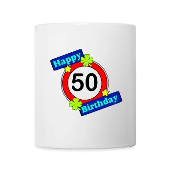 50.Birthday , 50 Years , Happy Birthday 50 (25) - Mug - white - Front