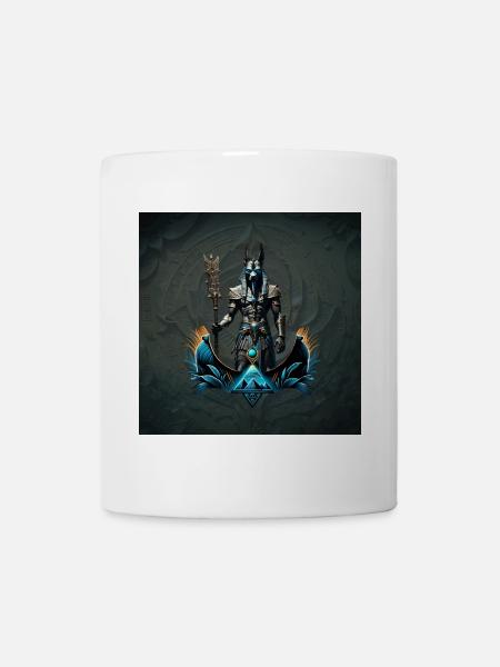 Anubis, der Gott der Toten. - Tasse - Weiß