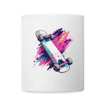 Skateboard Skater Skateboarding 90s 80s Retro - Mug - white - Front