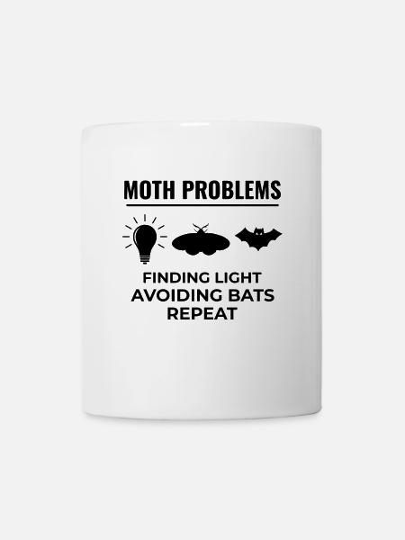 Motte nachtaktives Tier Insektensammler Entomologie - Tasse - Weiß